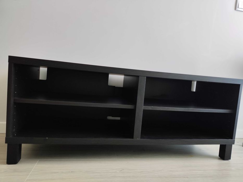 Móvel TV IKEA BESTÅ Preto-Castanho 120x38x40 com pés