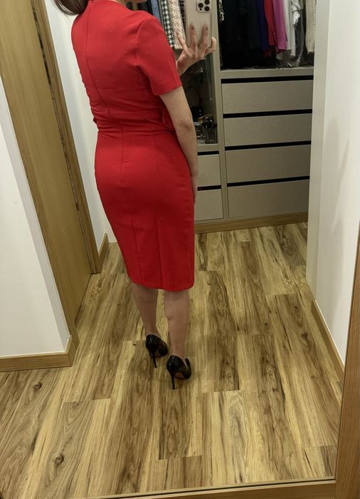 Vestido vermelho Zara