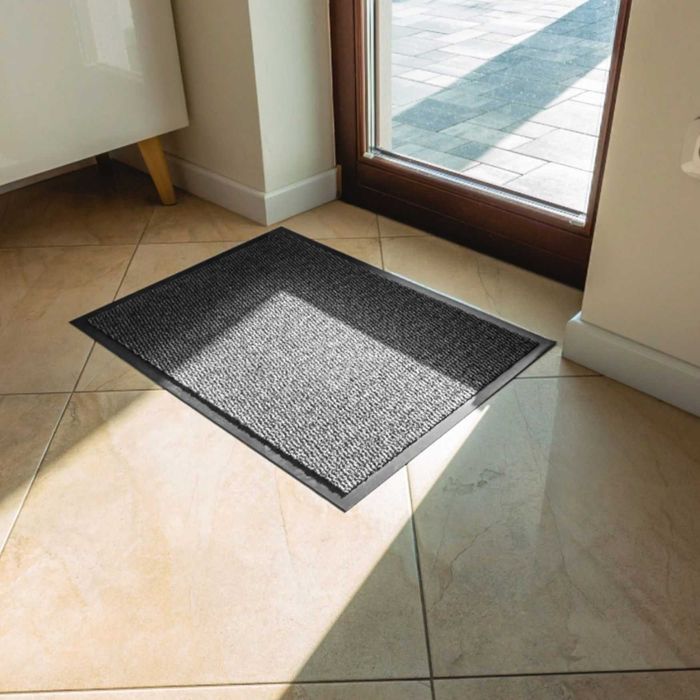 Wycieraczka do butów pod drzwi gumowa mata podłogowa 40x60 cm szara