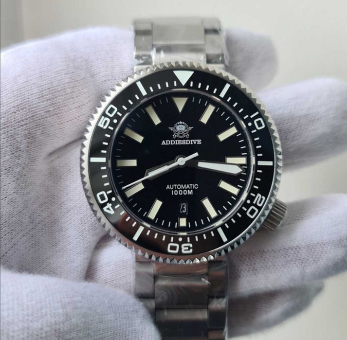 Чоловічий годинник Addiesdive Automatic 46мм 1000м Sapphire Diver's Bl