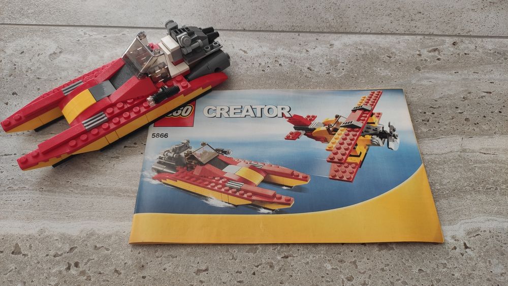 Lego creator motorówka samolot