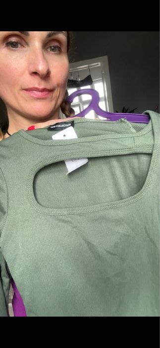 Bluzka dekolt wiskoza