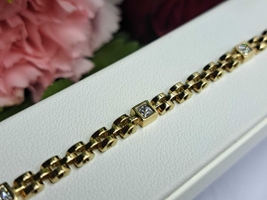 NOWA ZŁOTA BRANSOLETKA 6,36 GR. próba: 585 Komis Redi