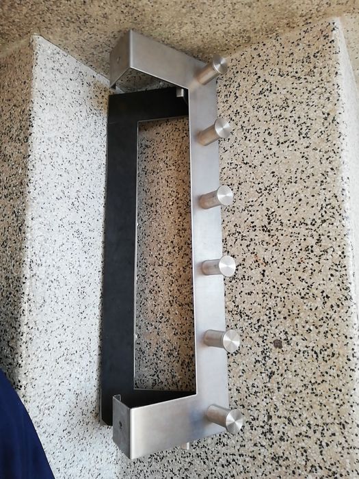 Cabides/Suportes de pendurar na porta 1 inox 1 metal(branco)