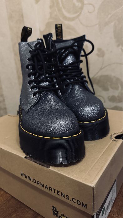 Dr. Martens Jadon Glitter (оригинал, блестящие, на платформе) 37 р.