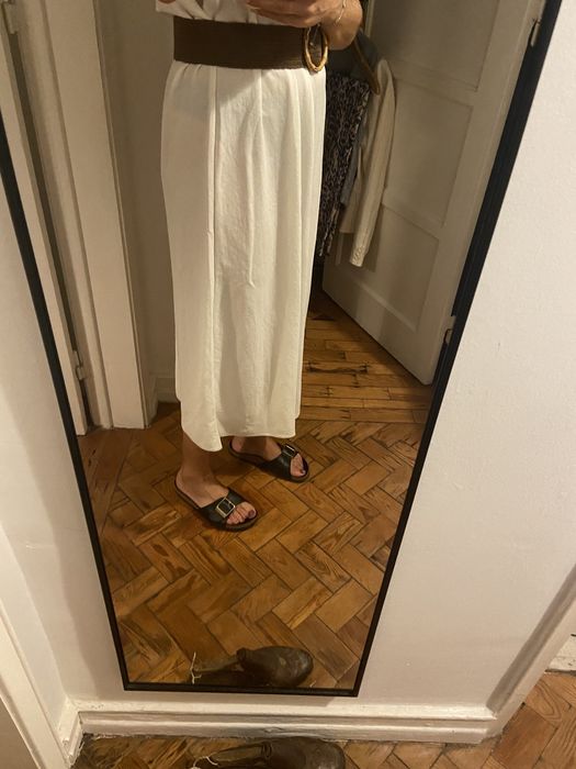 Cinto de ráfia largo - ZARA