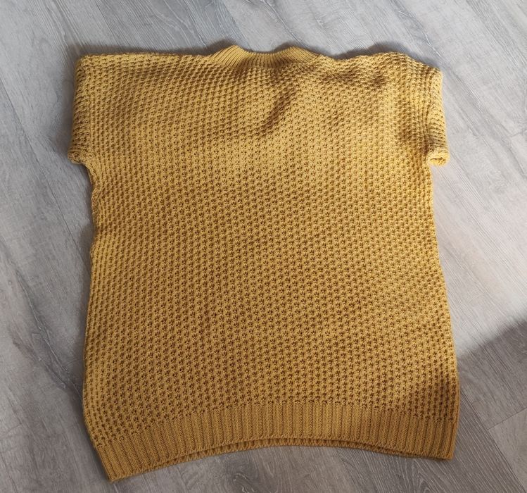 Sweter damski L musztardowy