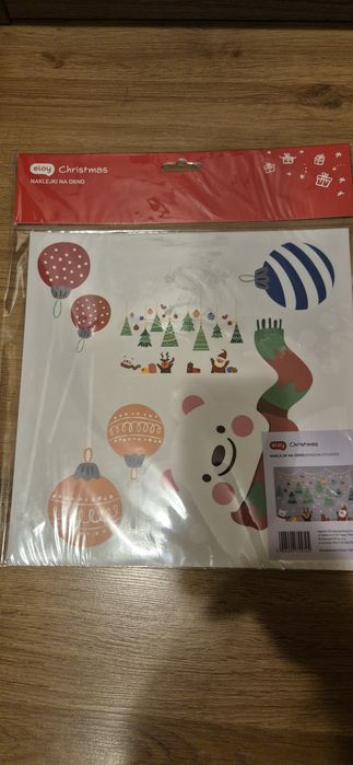 Boże Narodzenie naklejki na okno + gratis