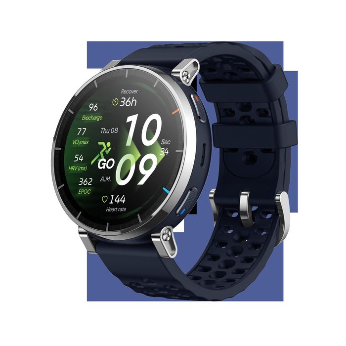 Relógio conectado GPS Amazfit Active 3 Premium Atlas Blue