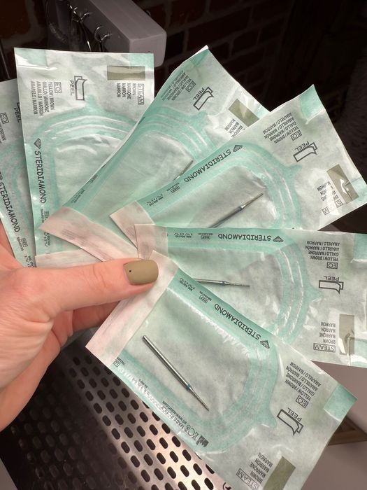 Frezy diamentowe stożek 6sztuk
