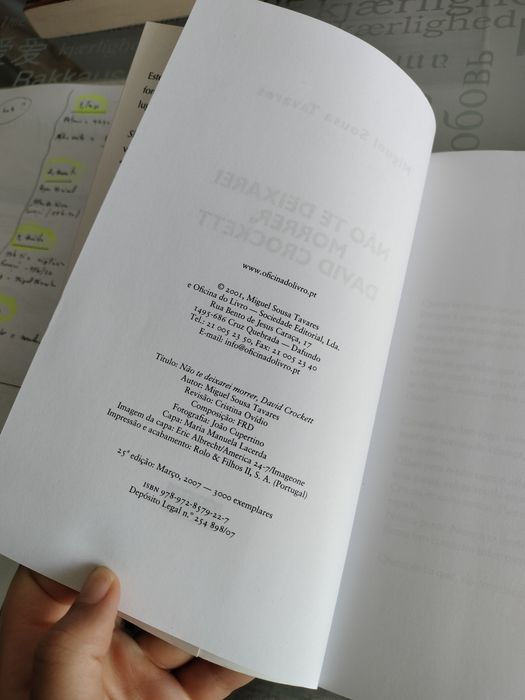 Livro Não Te Deixarei Morrer, David Crockett - Miguel Sousa Tavares