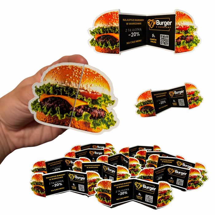 Ulotki cięte po obrysie | Dowolny kształt | Premium