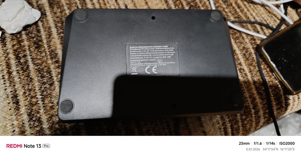 Sprzedam mikser karta dźwiękowa ruda-card do telefonu