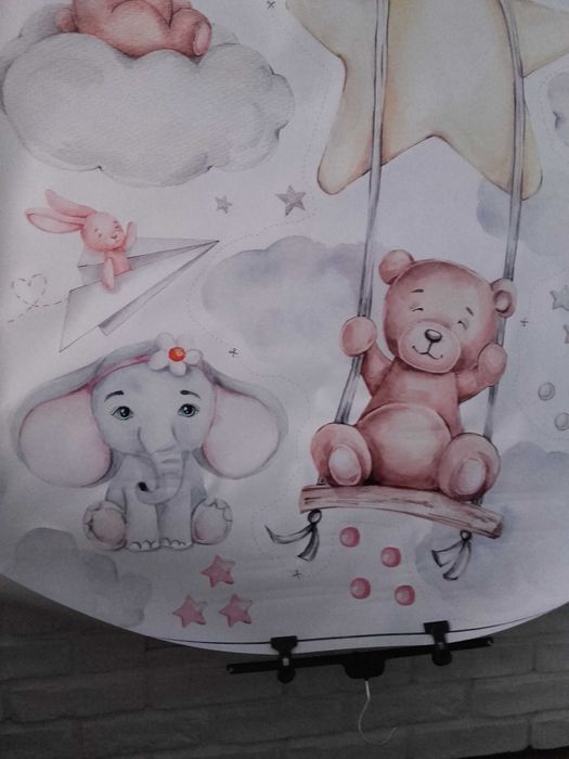 Bardzo duże naklejki na ścianę / meble do pokoju dziecka xxl pastelowe