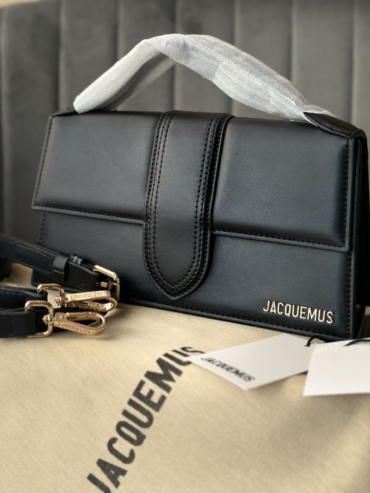 Шкіряна сумка Jacquemus, premium, жакмюс чорна
