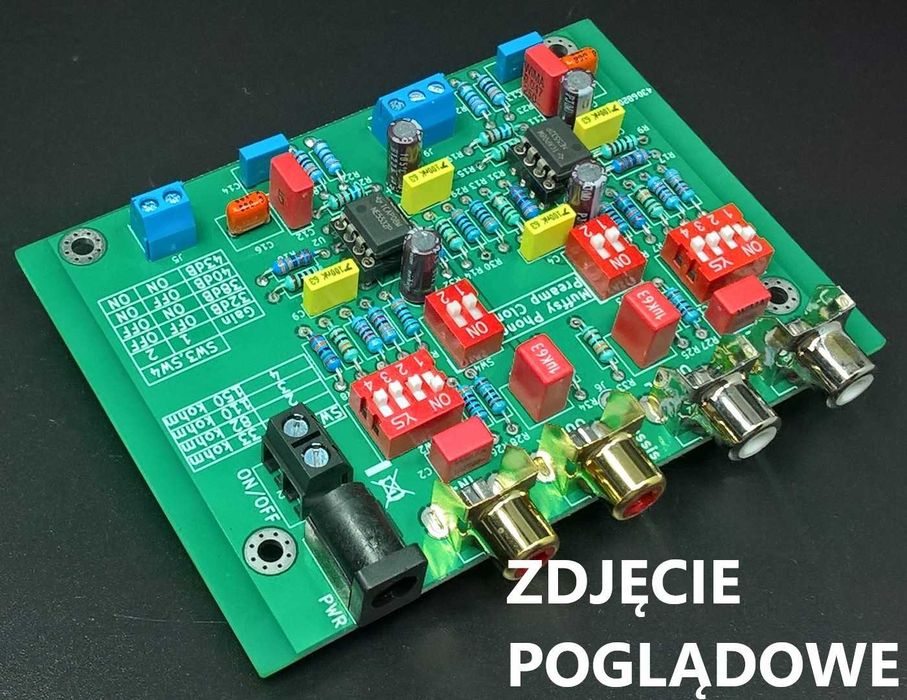 Płytka pcb - przedwzmacniacz RIAA Muffsy klon