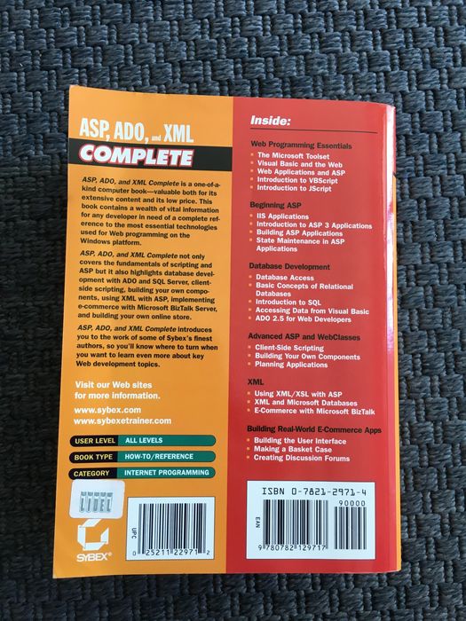 ASP, ADO and XML Complete - Sybex