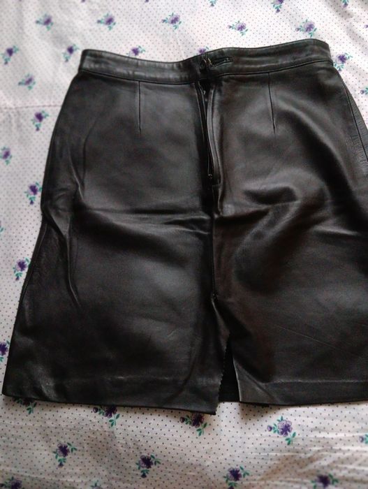 Шкіряна юпка  (міні)