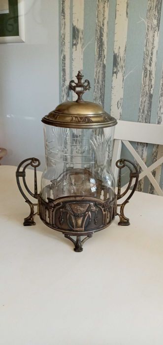 Przedwojenna bola do ponczu antyk oryginalne szklo