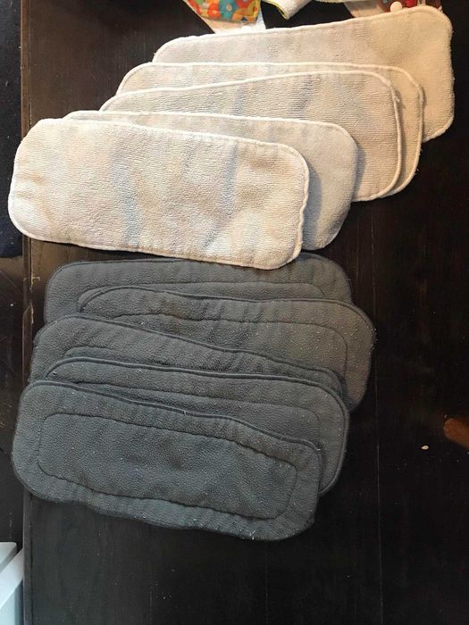 Pieluchy wielorazowe niemowlęce, 10 sztuk (rozm. 5-8 kg)