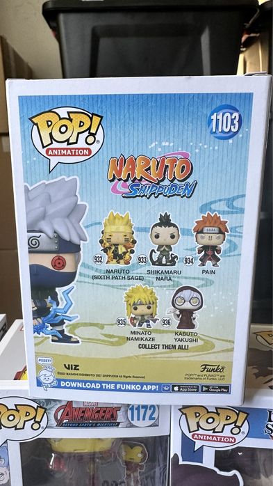 Funko pop naruto kakashi gitd raikiri 1103