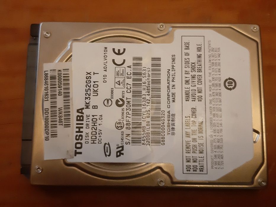Disco HDD 2.5 250 GB e 320GB