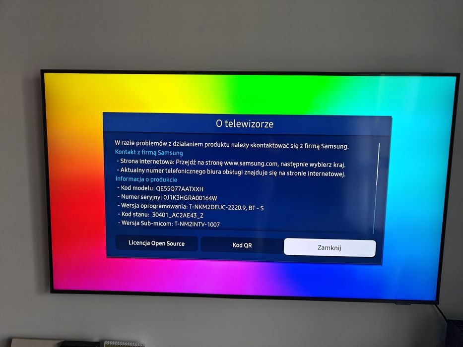 Samsung QE55Q77AAT 55" QLED 4K 120Hz Tizen HDMI 2.1 DVB-T2