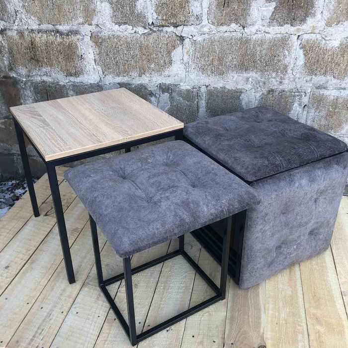 Пуф 6 в 1 із столиком Пуф трансформер Вибір кольору Пуф із столиком