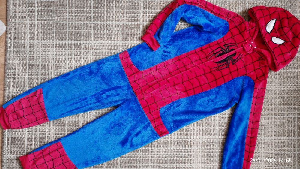 Тепла та мякенька піжама кігурумі Spiderman 146-152см