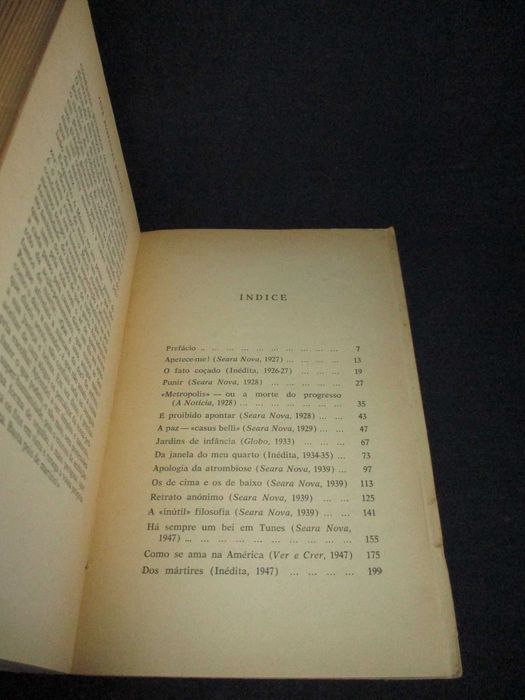 Livro É Proibido Apontar José Rodrigues Miguéis 1ª edição 1964