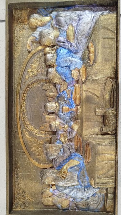 Дерев'яна ікона Тайна Вечеря в наявності