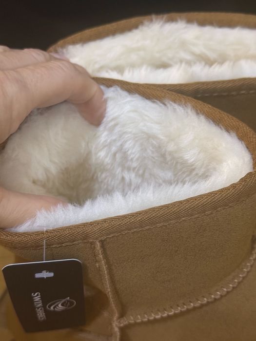 Viralowe botki najmodniejsze ocieplane futerkiem eko 40