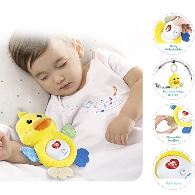 Pluszowa kaczuszka usypianka szumiąca sensoryczna