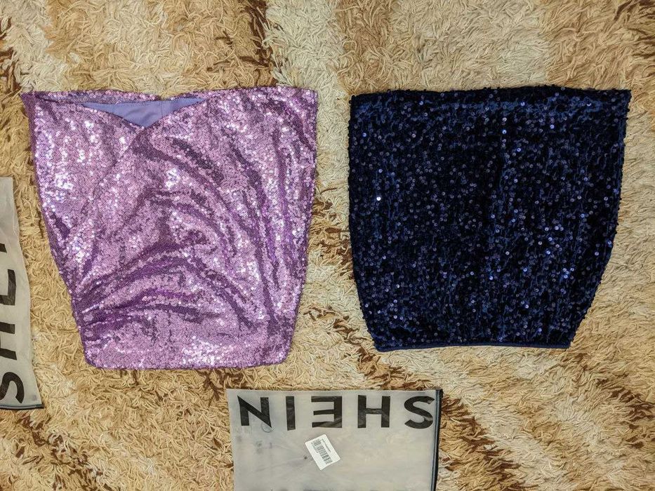 Спідниця Shein Юбка в паетках Новая с биркой W25-W27 XS - S святкова