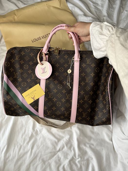 Сумка дорожня Louis Vuitton Keepall 50 Monogram Canvas with Pink