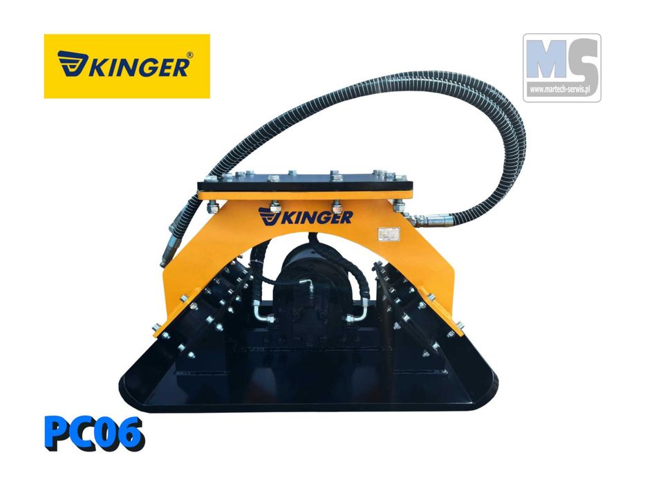 Zagęszczarka płytowa hydrauliczna KINGER PC06 500kg do koparki 11-18 t
