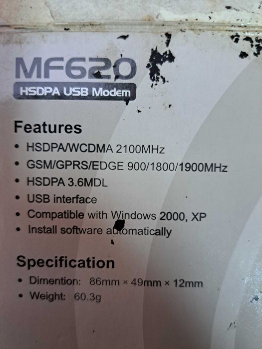 Modem USB HSDPA ZTE MF620 para rede móvel