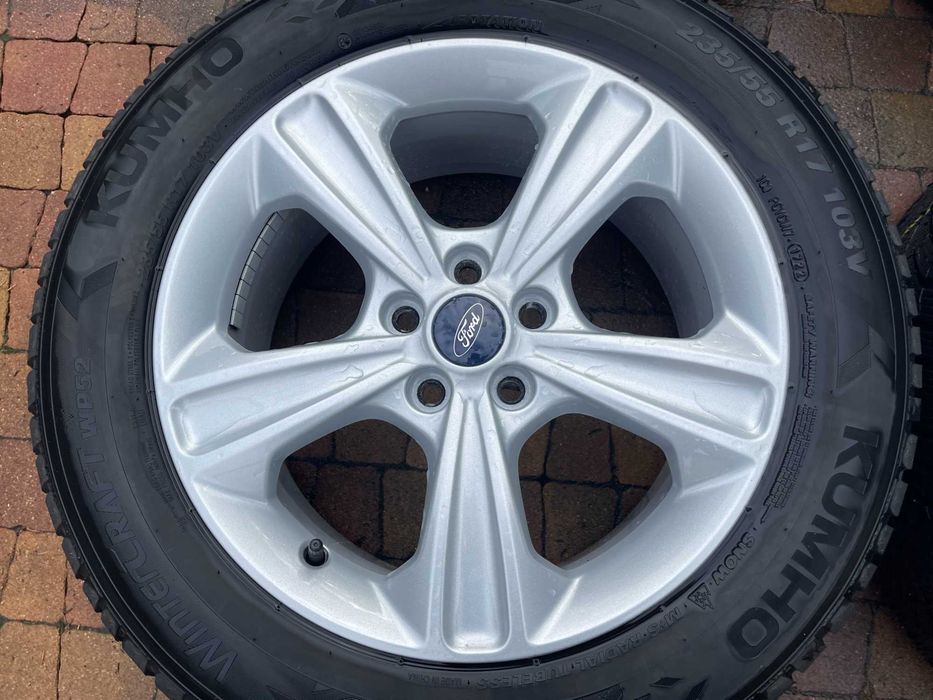 3982. Koła zimowe S-max Galaxy Kuga 5x108 oryginał 235/55/17 2022r