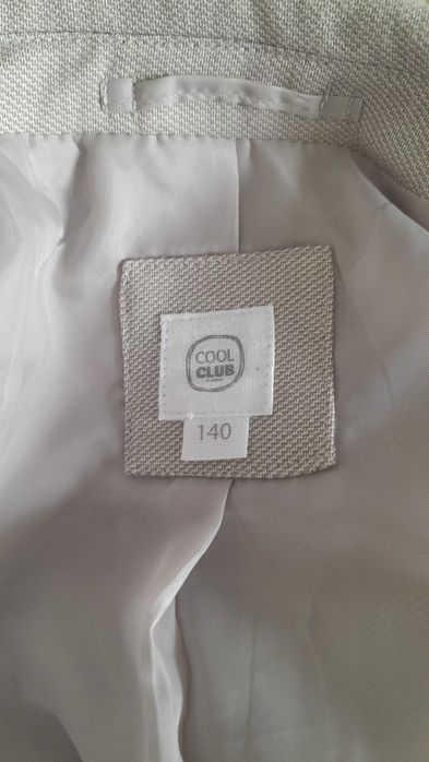 Garnitur chłopięcy Cool Club beżowo szary 140