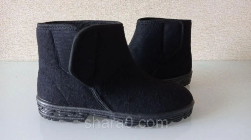 Акція розпродаж! Буркі чоловічі на ліпучці чорні 41 розмір