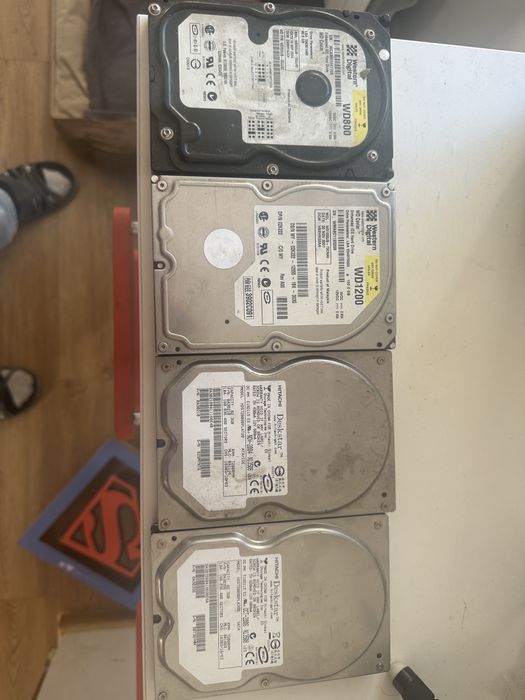 4 szt dyski hdd 3,5 cali western digital caviar hitachi deskstar 80 i 120gb