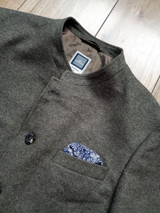 Walbush męska marynarka ze stójką L XL wełna Loden