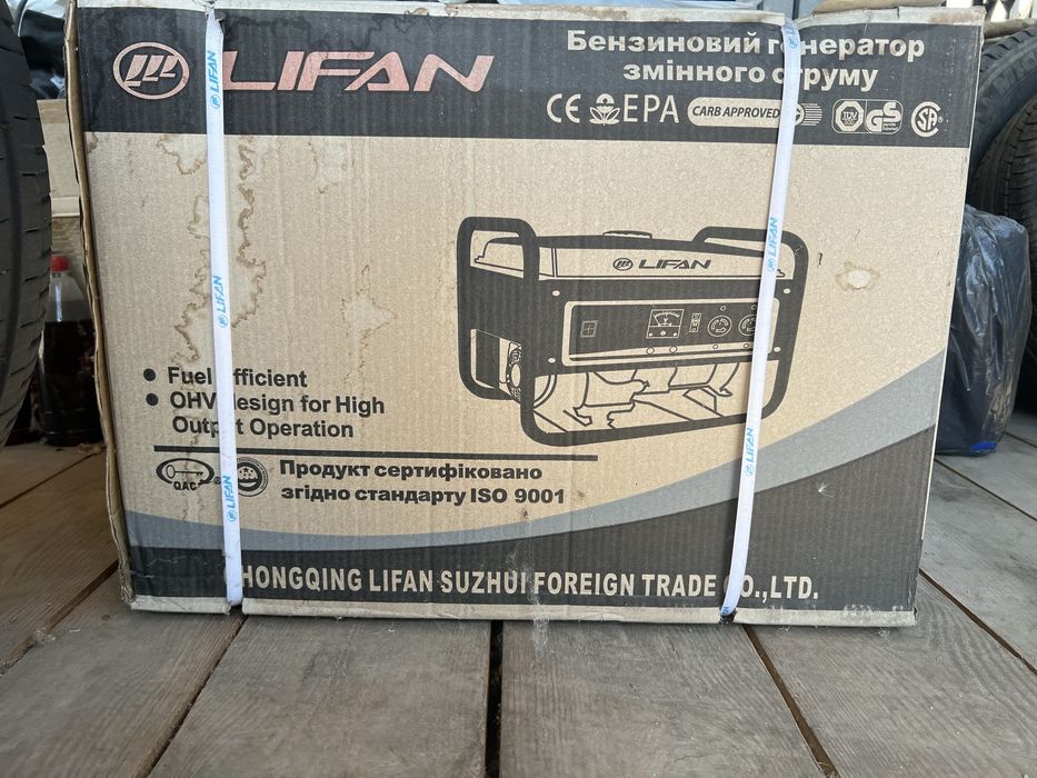 Продам новий бензиновий генератор Lifan LF2.8GF-6 LS.
