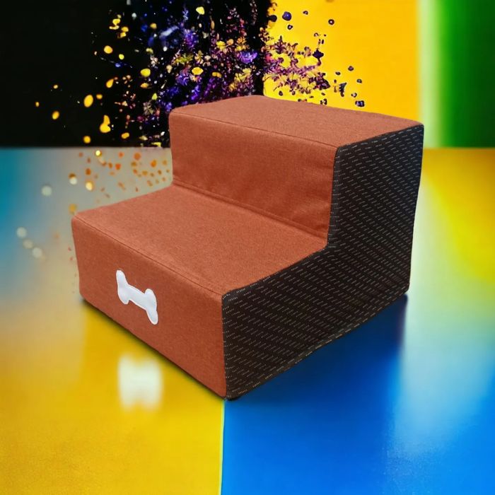 Сходинки для тварин колір помаранчевий 36х27х40 см, пандус, лесенка