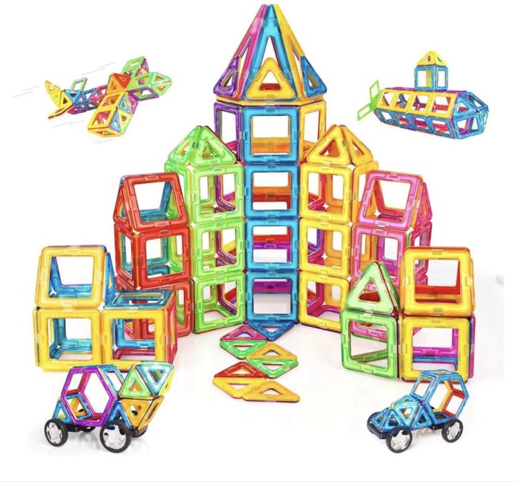 CONDIS Klocki Magnetyczne 120 Części 3+