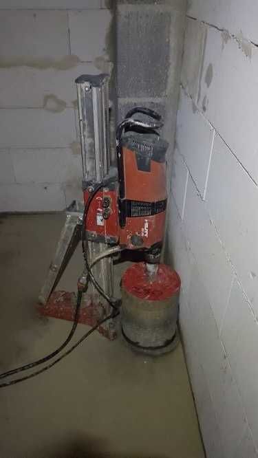 Wiertnica, otwornica, wiercenie, przewierty, otwory beton, cegła