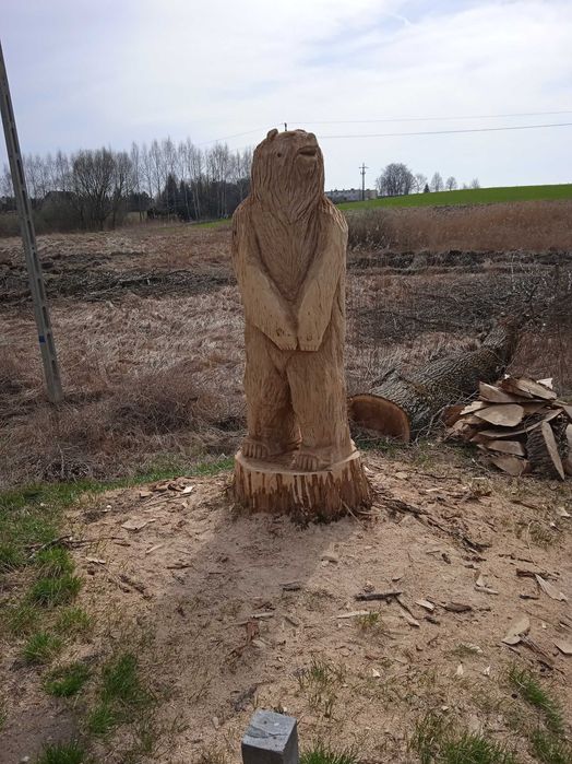 Rzeźby, rzeźba, drewno, ozdoba do ogrodu