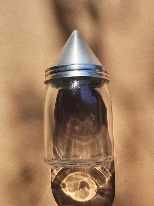 Picnómetro / jarro vidro cone alumínio densidade absorção areias