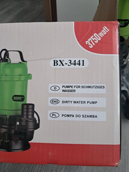 Pompa do brudnej wody szamba 3750W.