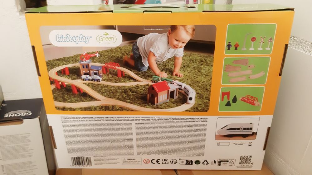 Kinderplay Kolejka Pociąg Elektryczny 80 elementów, nowe, wysyłka